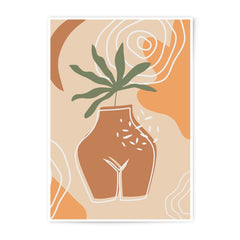 Abstract Plant Photographic Print, Neutral Tones Art, Modern Wall Decor, Boho Home Art, Contemporary Art Print, Minimalist Design - Tawshia