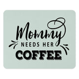 Mommy Needs Coffee Mouse Pad, Funny Mom Gift, Mother's Day Mousepad, Cute Coffee Lover Desk Decor, New Mom Gift, Home Office Accessory - Tawshia