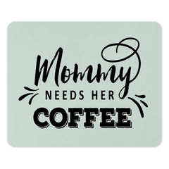 Mommy Needs Coffee Mouse Pad, Funny Mom Gift, Mother's Day Mousepad, Cute Coffee Lover Desk Decor, New Mom Gift, Home Office Accessory - Tawshia