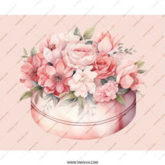 Floral Mouse Pad, Pink Rose Mousepad, Flower Mousepad, Botanical Art, Office Decor, Cute Desk Accessory, Desk Mat, Pastel Pink Gift Idea - Tawshia