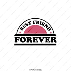 Best Friend Forever Pocket Mirror, Friendship Gift, BFF Present, Compact Mirror, Birthday Gift, Travel Mirror, Makeup Mirror - Tawshia