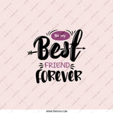 Best Friend Forever Pocket Mirror, Friendship Gift, Travel Mirror, Cosmetic Mirror, Gift For Her, Bestie Gift, Compact Mirror - Tawshia