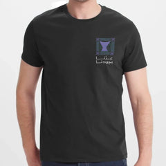 Modern Black Graphic Tee Novel Print Shirt product type