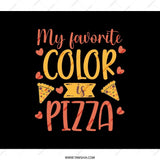 My Favorite Color Is Pizza Backpack, Novelty Food Lover Gift, Funny Pizza Quote Backpack, Pizza Themed Accessory, Pizza Obsessed BackPack - Tawshia