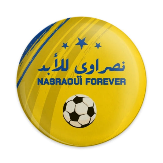 Nasraoui Forever Pinback Button, Soccer Club Button, Arabic Fan Gift, Sports Memorabilia Pin, Soccer Fan Pinback, Football Club Pin - Tawshia