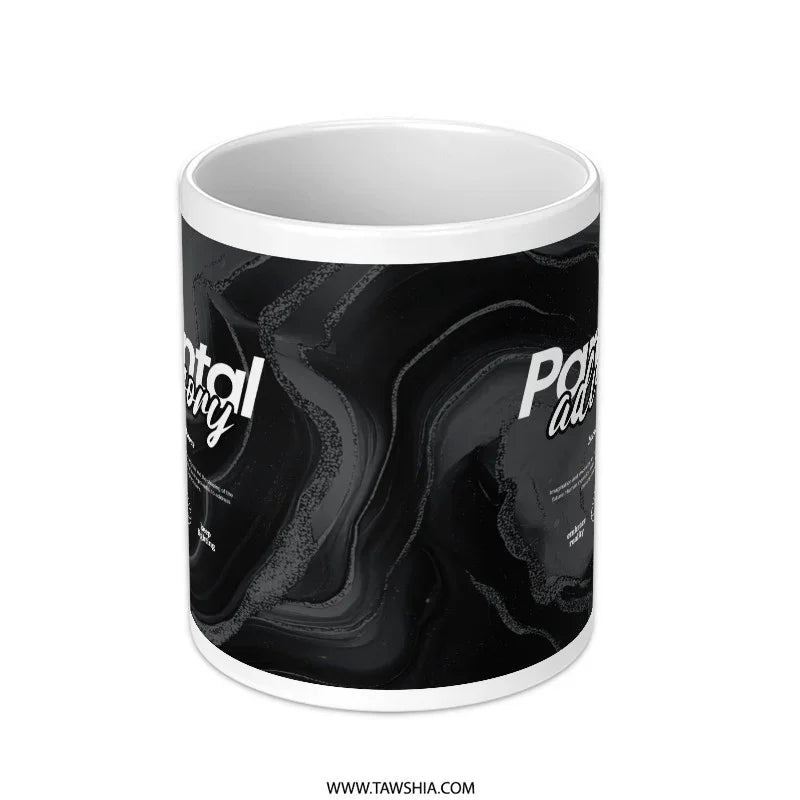 Stylish Black and White Swirl Design Mug product