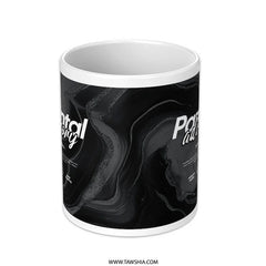 Stylish Black and White Swirl Design Mug product