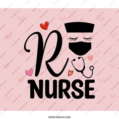 RN Nurse Backpack, Registered Nurse Bag, Healthcare Hero Gift, Nurse Appreciation BackPack, Nursing Student BackPack, Pink Heart Details - Tawshia