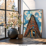 Building Wall Art, Architecture Print, Cityscape Decor, Urban Wall Decor, Home Decor, Modern Wall Art, Architectural Art Print - Tawshia