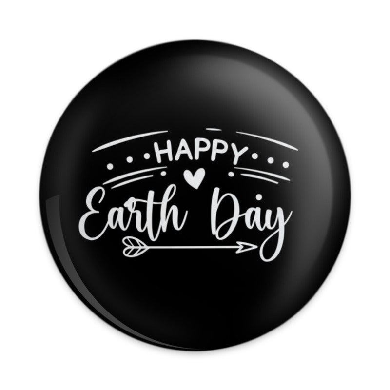 Happy Earth Day Pinback Button, Earth Day Gift, Eco Friendly Badge, Earth Day Celebration, Environmental Awareness Button - Tawshia