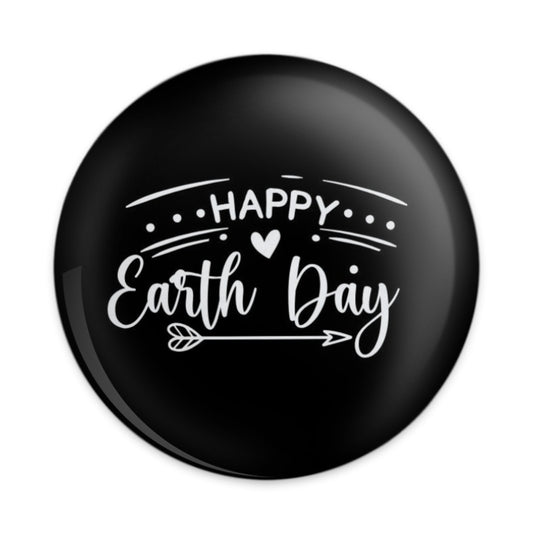 Happy Earth Day Pinback Button, Earth Day Gift, Eco Friendly Badge, Earth Day Celebration, Environmental Awareness Button - Tawshia