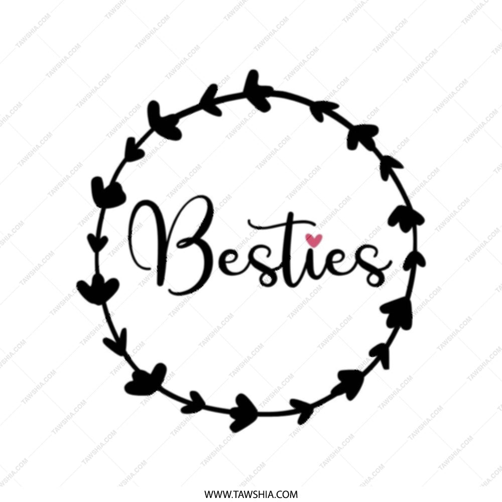 Besties Tote Bag, Best Friends Gift, Gift for Bestie, Best Friend Tote, Cute Tote Bag, Minimalist Tote Bag, Everyday Bag, Shopping Bag - Tawshia