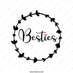 Besties Tote Bag, Best Friends Gift, Gift for Bestie, Best Friend Tote, Cute Tote Bag, Minimalist Tote Bag, Everyday Bag, Shopping Bag - Tawshia
