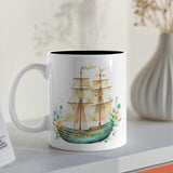 Nautical Theme Mug with Vintage Sailing Ship product