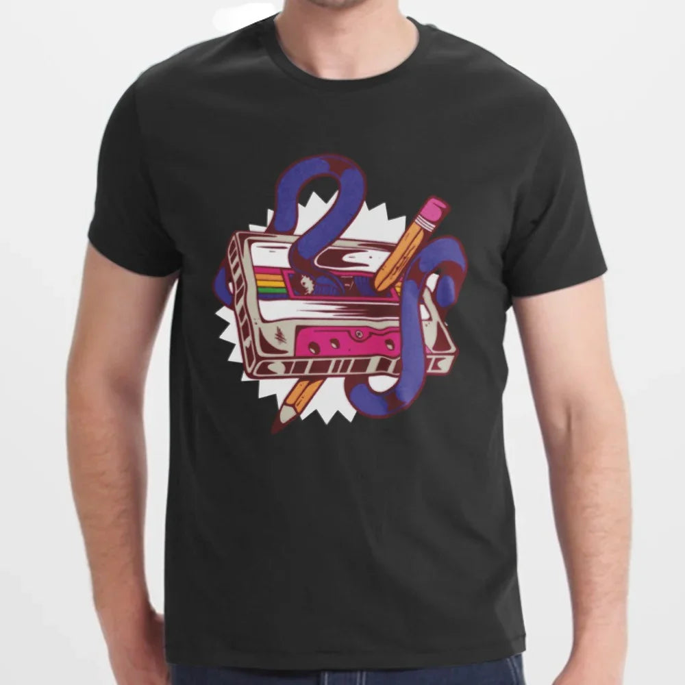 Retro Cassette Tape Graphic Tee Shirt product type
