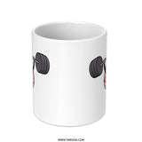 Funny Donut Mug, Weightlifting Mug, Gym Mug, Coffee Mug, Cute Mug, Gift for Gym Lover, Unique Mugs, Novelty Mugs, Ceramic Mug - Tawshia