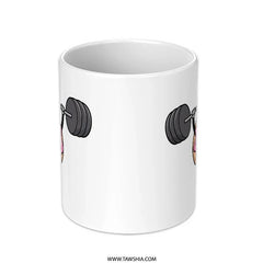 Funny Donut Mug, Weightlifting Mug, Gym Mug, Coffee Mug, Cute Mug, Gift for Gym Lover, Unique Mugs, Novelty Mugs, Ceramic Mug - Tawshia