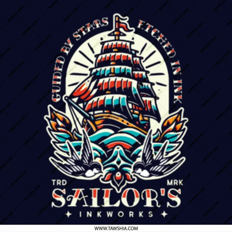 Guided By Stars Etched In Ink Sailor's Inkworks product