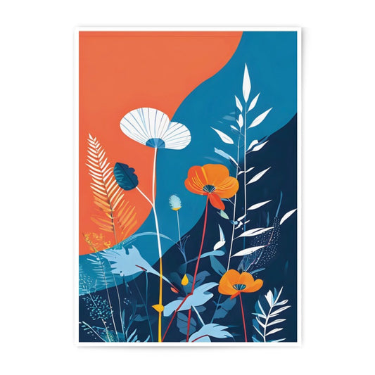 Floral Photographic Print, Abstract Flower Art, Colorful Botanical Wall Decor, Modern Art Print, Home Decor, Trendy Wall Art, Interior - Tawshia