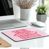 Best Friend Mouse Pad, Cute Coffee Cup, Friendship Gift, Pink Aesthetic Desk Decor, Office Accessories, Unique Gift Idea, For Her - Tawshia