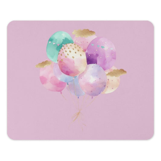 Watercolor Easter Eggs Mouse Pad, Pastel Easter Decor, Cute Egg Balloons Mousepad, Spring Office Desk Decor, Easter Gift Idea - Tawshia