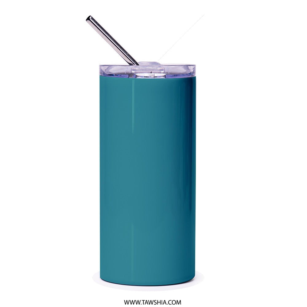 Flower Tumbler, Colorful Flower, Floral Design, Groovy Flower Tumbler, Teal Tumbler, Retro Flower Power, Gifts for Her, Tumblers with Straw - Tawshia