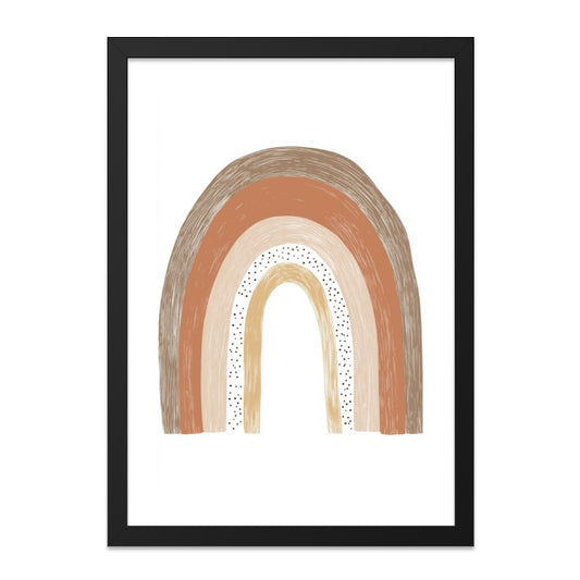 Boho Rainbow Wall Art, Neutral Nursery Decor, Earth Tone Rainbow Print, Minimalist Rainbow Wall Hanging, Modern Rainbow Art Print - Tawshia