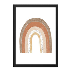 Boho Rainbow Wall Art, Neutral Nursery Decor, Earth Tone Rainbow Print, Minimalist Rainbow Wall Hanging, Modern Rainbow Art Print - Tawshia