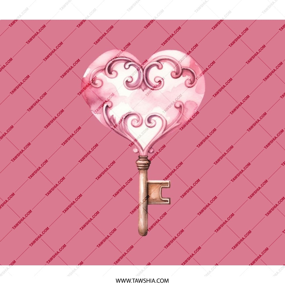 Heart Key Backpack, Valentine Backpack, Pink Heart, Love Backpack, Cute Backpack, Gift for Her, School Backpack, Travel Backpack - Tawshia