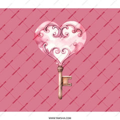 Heart Key Backpack, Valentine Backpack, Pink Heart, Love Backpack, Cute Backpack, Gift for Her, School Backpack, Travel Backpack - Tawshia