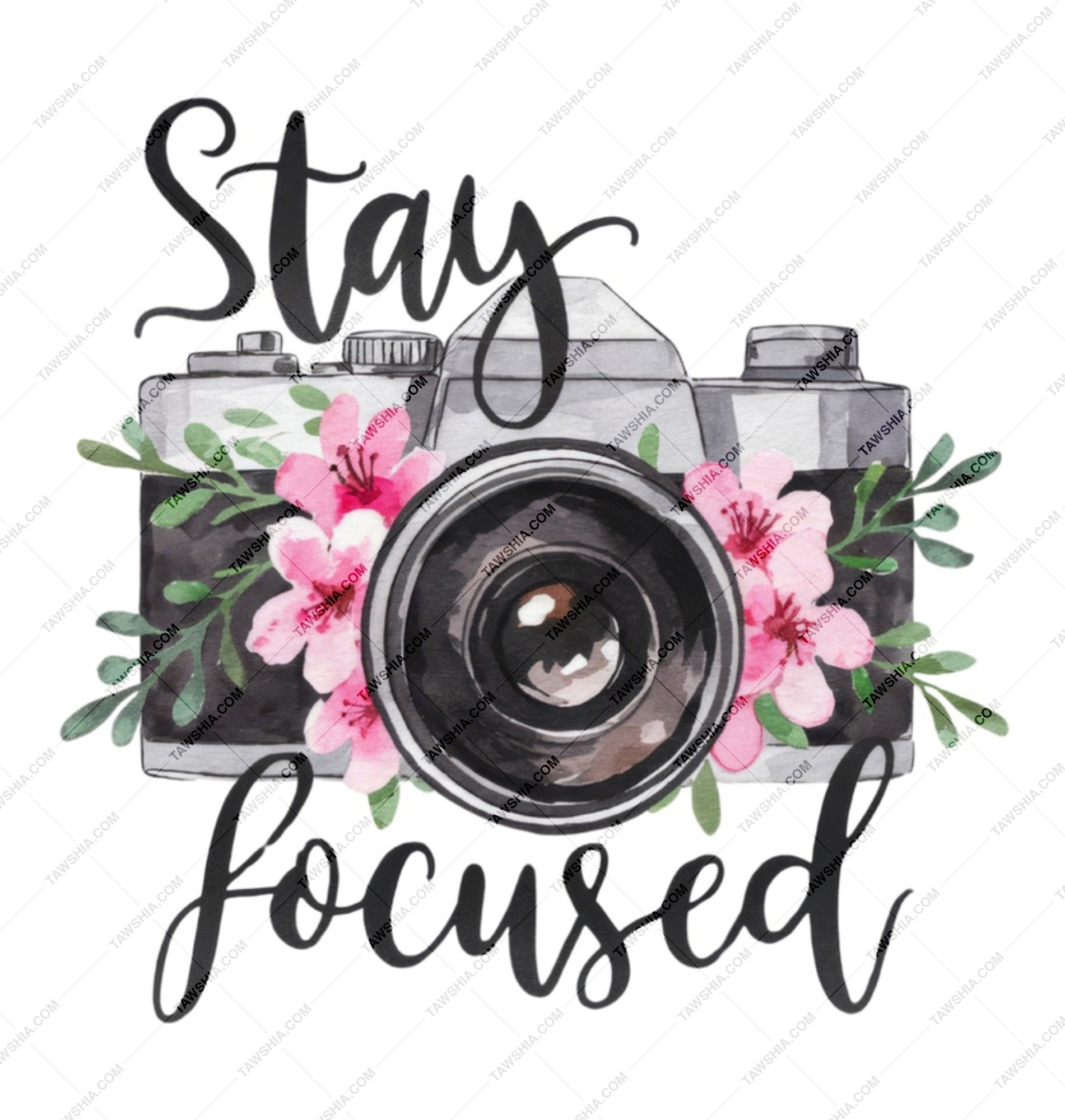 Stay Focused Camera Mug, Floral Photographer Mug, Photography Gift, Camera Lover Mug, Inspirational Coffee Mug - Tawshia