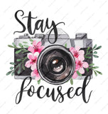 Stay Focused Camera Mug, Floral Photographer Mug, Photography Gift, Camera Lover Mug, Inspirational Coffee Mug - Tawshia