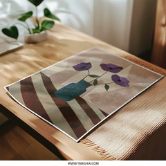 Purple Flower Photographic Print, Floral Art Print, Home Decor, Still Life Art, Botanical Wall Art, Modern Art Print, Wall Decor, Gift Idea - Tawshia