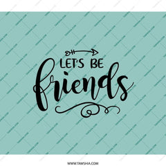 Lets Be Friends Backpack, Cute Backpack, Friendship Backpack, Trendy Backpack, Stylish Backpack, Gift for Friend, School Backpack, Fun - Tawshia