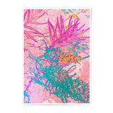 Abstract Banksia Photographic Print, Pink Teal Floral Art, Botanical Wall Decor, Modern Art Print - Tawshia