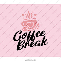 Coffee Break Backpack, Cute Backpack, Coffee Lover Gift, Pink Backpack, School Backpack, Travel Backpack, Work Backpack - Tawshia