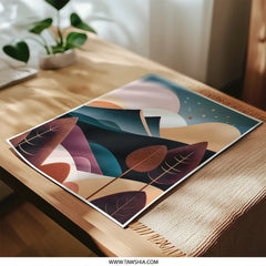 Abstract Mountain Photographic Print, Geometric Landscape Art, Minimalist Wall Decor, Modern Art Print, Home Decor, Nature Photography Print - Tawshia