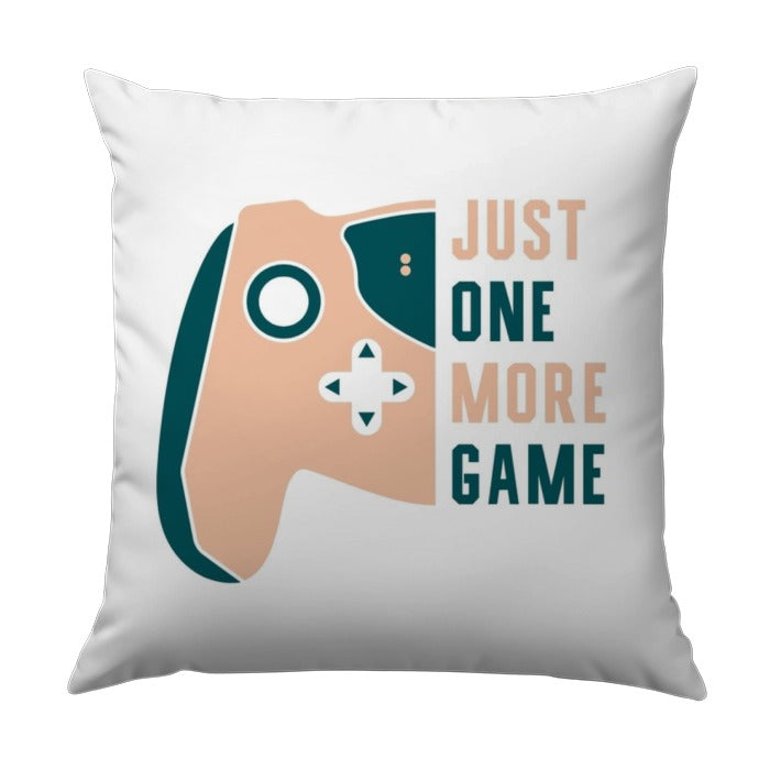 Just One More Game Pillow, Gamer Decor, Controller Design, Gaming Room Decor, Gift For Gamers, Trendy Pillows, Throw Pillow - Tawshia