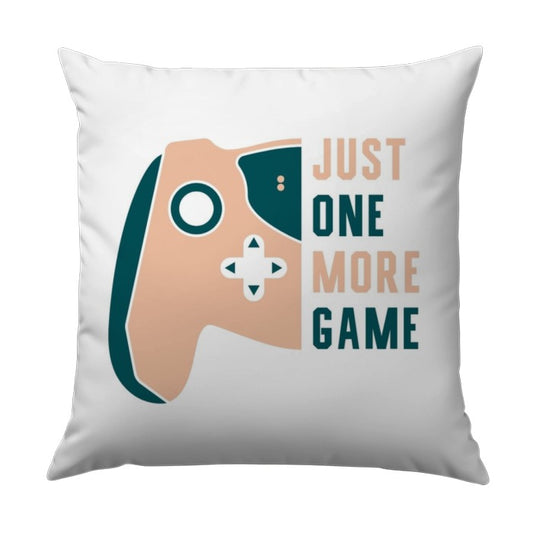 Just One More Game Pillow, Gamer Decor, Controller Design, Gaming Room Decor, Gift For Gamers, Trendy Pillows, Throw Pillow - Tawshia