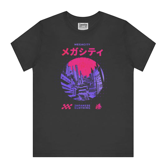 Megacity Japanese Clothing T-Shirt featuring vibrant city product