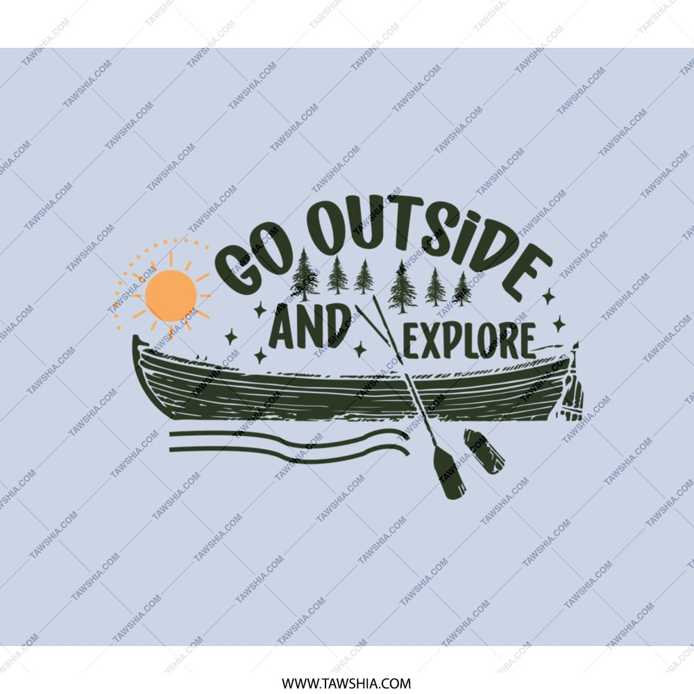 Go Outside And Explore Backpack, Adventure Awaits, Nature Lover Gift, Outdoorsy Backpack, Hiking Backpack, Camping Backpack - Tawshia
