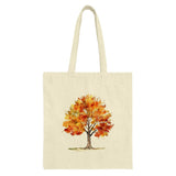 Autumn Tree Tote Bag, Fall Foliage Tote Bag, Nature Inspired Bag, Eco Friendly Tote Bag, Watercolor Tree Art Tote, Book Bag, Gift for Nature - Tawshia