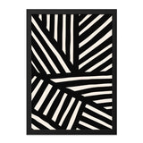 Abstract Wall Art, Black and White Print, Modern Art Poster, Geometric Stripes Artwork, Minimalist Home Decor, Unique Design Print - Tawshia