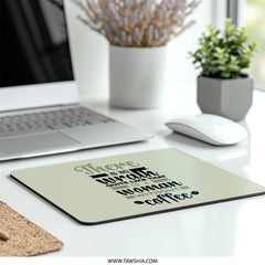 Wrath Of Woman Mouse Pad, Coffee Lover, Funny Quote, Unique Gift Idea, Novelty Mousepad, Office Decor, For Her, Sarcastic, Woman Gift - Tawshia