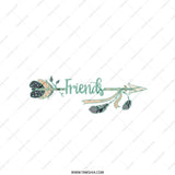 Friends Arrow Tote Bag, Friendship Gift, Best Friends Tote, Gift for Friends, Everyday Tote Bag, Casual Tote Bag, Trendy Tote Bag - Tawshia