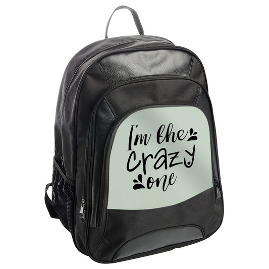 Crazy One Backpack, Funny Backpack, Slogan Backpack, Quote Backpack, Gift Idea Backpack, Unique Backpack, Stylish Backpack - Tawshia