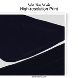 Abstract Art Photographic Print, Minimalist Wall Art, Modern Home Decor, Navy Blue Shapes Art Print, Contemporary Art, Simple Art Print - Tawshia