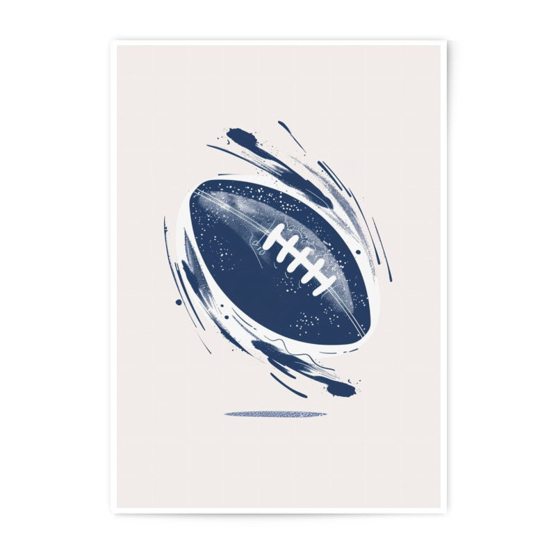 Football Art Photographic Print, Sports Wall Art, Game Day Decor, Boys Room Decor, Football Gift, Sports Fan Gift, Athlete Gift - Tawshia