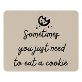 Cookie Mouse Pad, Eat a Cookie Quote, Funny Office Decor, Cute Desk Accessories, Work From Home Gift, Unique Mousepad, Whimsical Design - Tawshia