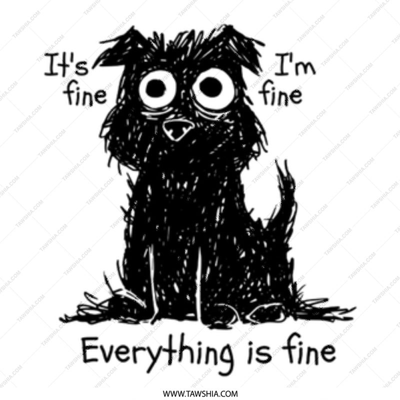 It's Fine I'm Fine Everything is Fine Dog product
